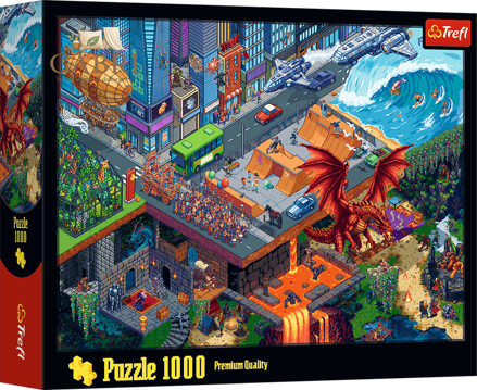 TREFL Puzzle Pixelové město 1000 dílků