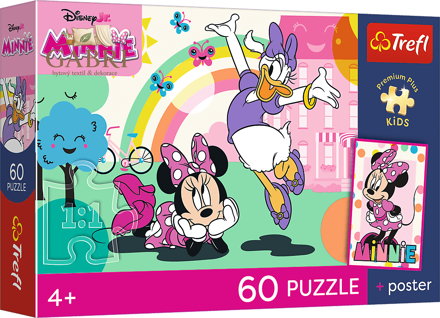TREFL Puzzle Premium Plus Kids Mickey Mouse: Minnie a Daisy 60 dílků