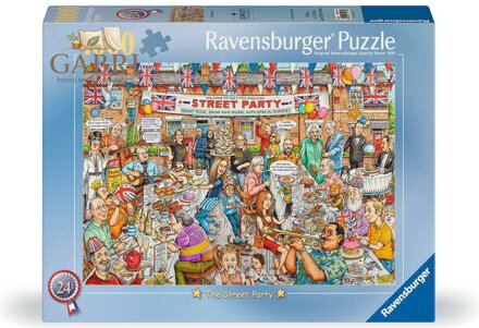 RAVENSBURGER Puzzle Best of British č.24: Pouliční oslava 1000 dílků