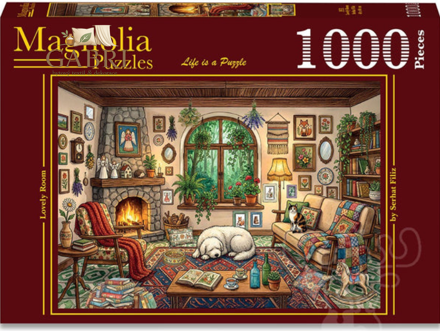 MAGNOLIA Puzzle Krásný pokoj 1000 dílků