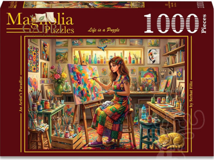 MAGNOLIA Puzzle Umělcův ráj 1000 dílků