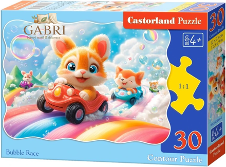 CASTORLAND Puzzle Bublinkový závod 30 dílků