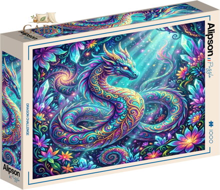 ALIPSON Čtvercové puzzle Dračí výzva 1000 dílků
