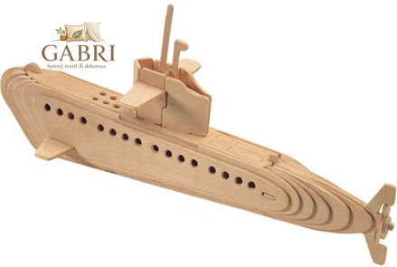 WOODEN TOY , WCK 3D puzzle Ponorka
