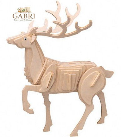 WOODEN TOY , WCK 3D puzzle Jelen