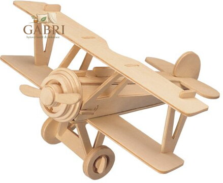 WOODEN TOY , WCK 3D puzzle Dvouplošník Nieuport