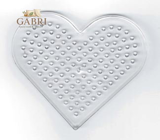 PLAYBOX Podložka pro zažehlovací korálky - Srdce 1ks