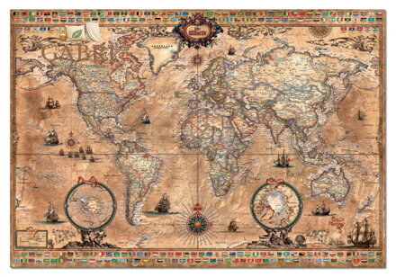 EDUCA Puzzle Antická mapa světa 1000 dílků