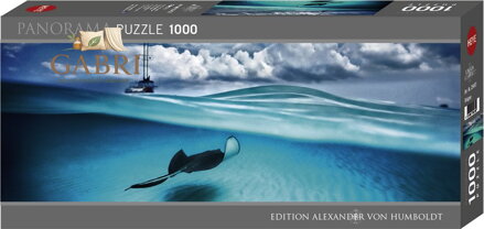 HEYE Panoramatické puzzle Rejnok (Kajmanské ostrovy) 1000 dílků