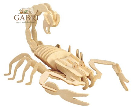 WOODEN TOY , WCK 3D puzzle Škorpion