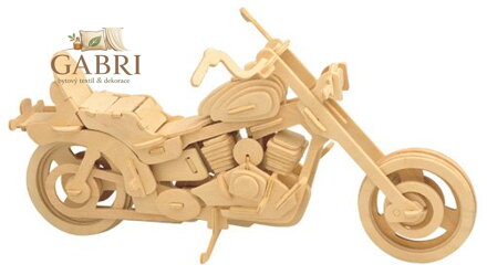 WOODEN TOY , WCK 3D puzzle Motorka Harley Davidson