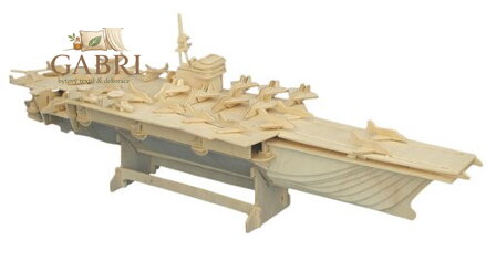 WOODEN TOY , WCK 3D puzzle Letadlová loď