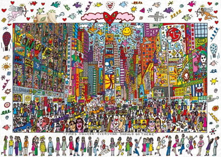 RAVENSBURGER Puzzle Times Square - Everyone should go there 1000 dílků