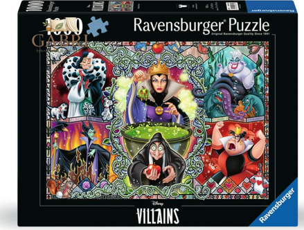 RAVENSBURGER Puzzle Zlé ženy z Disneyho pohádek 1000 dílků