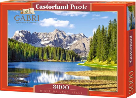 CASTORLAND Puzzle Jezero Misurina (Lago di Misurina) 3000 dílků