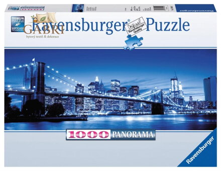 RAVENSBURGER Panoramatické puzzle Zářivý New York 1000 dílků