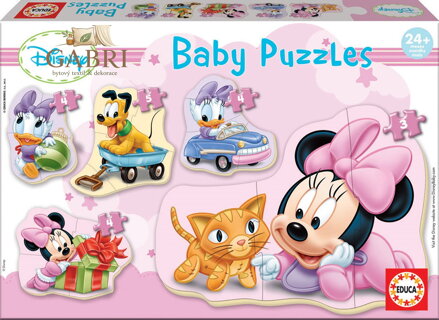 EDUCA Baby puzzle Minnie 5v1 (3-5 dílků)