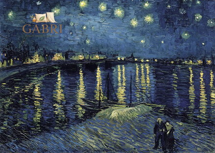 RAVENSBURGER Puzzle Art Collection: Hvězdná noc nad Rhônou 1000 dílků