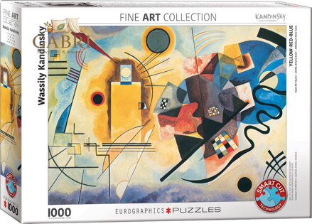 EUROGRAPHICS Puzzle Žlutá, červená, modrá 1000 dílků