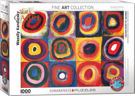 EUROGRAPHICS Puzzle Barevná studie čtverců 1000 dílků