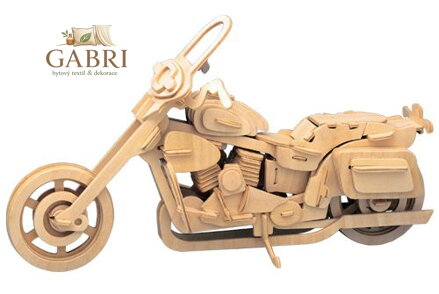 WOODEN TOY , WCK 3D puzzle Motorka Harley Davidson II.
