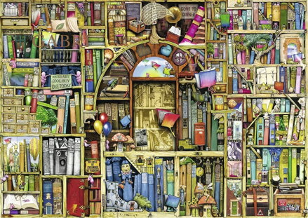 RAVENSBURGER Puzzle Bizarní knihovna 2, 1000 dílků
