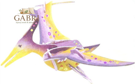 ARTLOVER 3D puzzle Pterosaurus s barvičkami