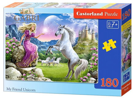CASTORLAND Puzzle Můj přítel jednorožec 180 dílků