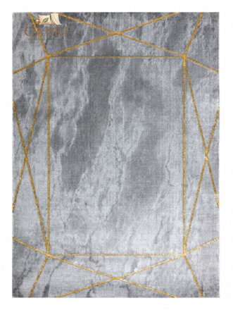 Kusový koberec Emerald 1022 grey and gold