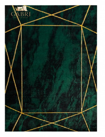 Kusový koberec Emerald 1022 green and gold