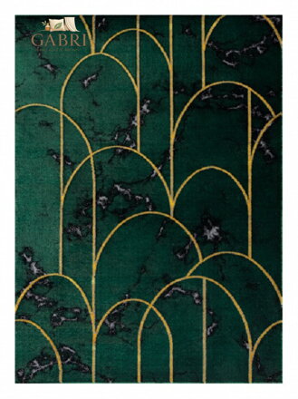 Kusový koberec Emerald 1016 green and gold