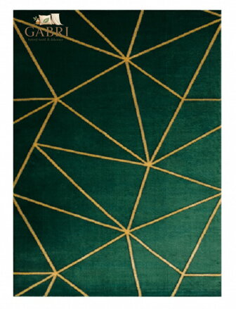 Kusový koberec Emerald 1013 green and gold