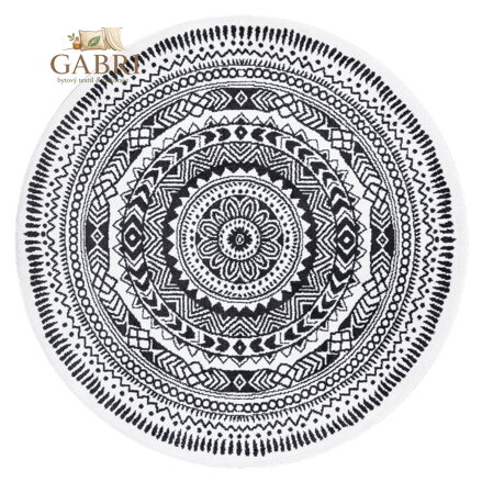 Kusový koberec Napkin grey kruh