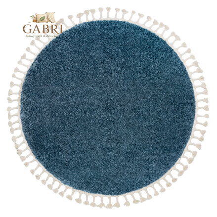 Kusový koberec Berber 9000 blue kruh