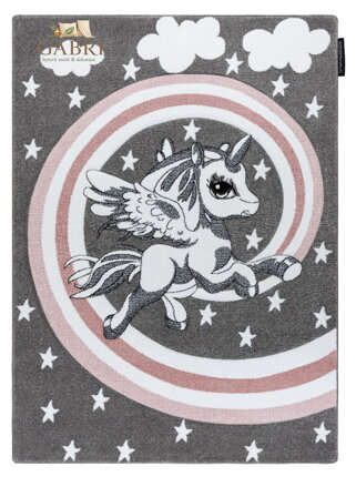 Dětský kusový koberec Petit Pony grey