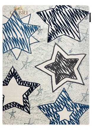 Dětský kusový koberec Petit Stars blue