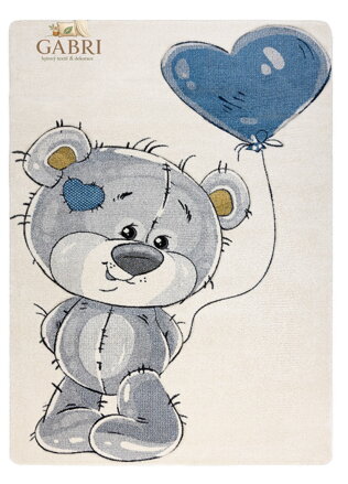 Dětský kusový koberec Petit E1593 Teddy bear cream
