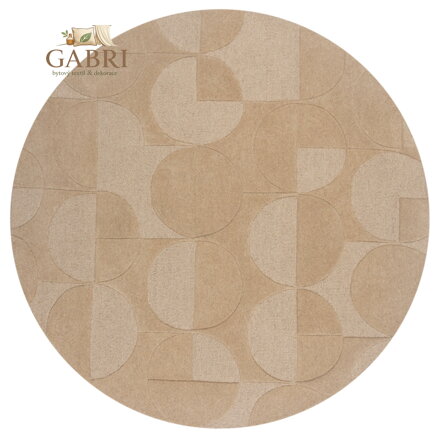 Kusový koberec Moderno Gigi Natural kruh