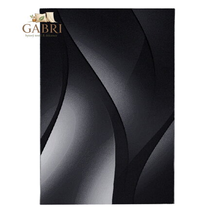 Kusový koberec Plus 8010 black