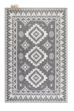 Kusový koberec Gemini 106018 Silver z kolekce Elle – na ven i na doma