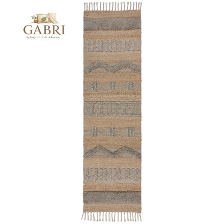 Běhoun Jubilant Medina Jute Natural/Grey