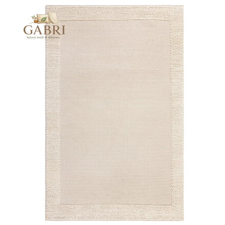 Kusový koberec Bobble Wool Ivory