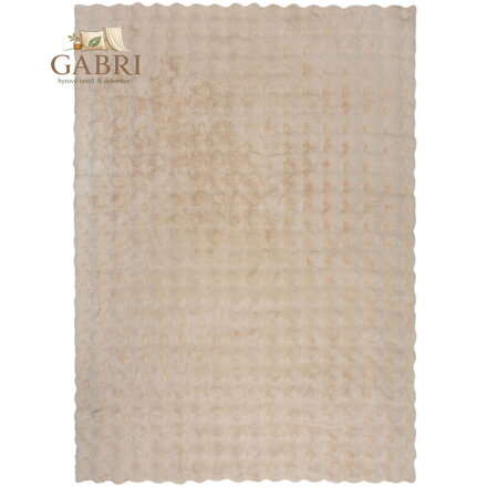 Kusový koberec Waffle Faux Fur Ivory