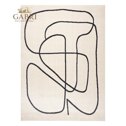 Kusový koberec Fusion 8297 cream/dark grey