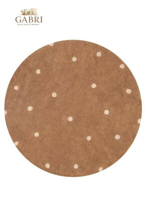 Kusový koberec Dot  Chestnut kruh