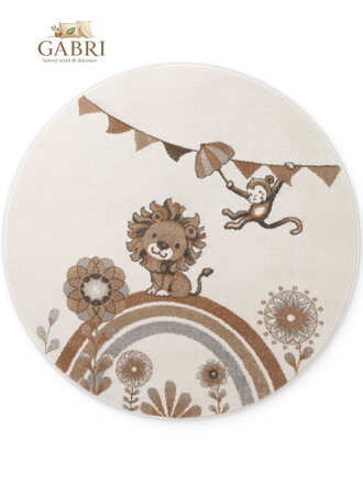 Dětský kusový koberec Villeroy & Boch Boho Kids 106307 Cream Multicolor kruh