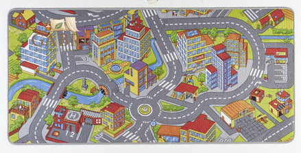 Dětský kusový koberec Play 102379 (silnice)