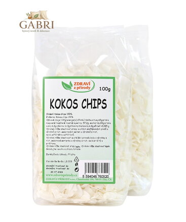 Kokos chips natural 100g ZP 2310