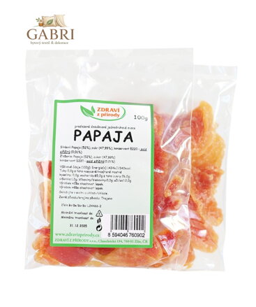 Papaja plátky 100g ZP 2269