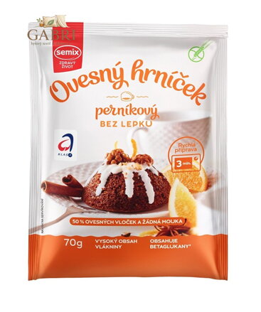 Ovesný hrníček perníkový 70g Semix bez lepku 2510